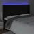Produktbild 4 för Sänggavel LED svart 183x16x118/128 cm sammet