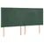 Produktbild 3 för Sänggavel LED mörkgrön 183x16x118/128 cm sammet