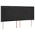 Produktbild 3 för Sänggavel LED svart 203x16x118/128 cm sammet