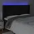 Produktbild 4 för Sänggavel LED svart 203x16x118/128 cm sammet