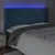 Produktbild 4 för Sänggavel LED mörkblå 203x16x118/128 cm sammet