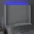 Produktbild 4 för Sänggavel LED vit 83x16x118/128 cm konstläder 