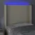 Produktbild 4 för Sänggavel LED gräddvit 83x16x118/128 cm konstläder