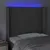 Produktbild 4 för Sänggavel LED grå 83x16x118/128 cm konstläder