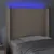 Produktbild 4 för Sänggavel LED cappuccino 83x16x118/128 cm konstläder