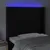 Produktbild 4 för Sänggavel LED svart 93x16x118/128 cm konstläder