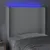 Produktbild 4 för Huvudgavel LED vit 93x16x118/128 cm konstläder