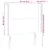 Produktbild 6 för Sänggavel LED gräddvit 93x16x118/128 cm konstläder