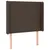 Produktbild 3 för Sänggavel LED brun 93x16x118/128 cm konstläder