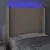 Produktbild 4 för Sänggavel LED cappuccino 93x16x118/128 cm konstläder