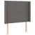 Produktbild 3 för Sänggavel LED grå 103x16x118/128 cm konstläder