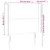 Produktbild 6 för Sänggavel LED grå 103x16x118/128 cm konstläder