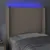 Produktbild 4 för Sänggavel LED cappuccino 103x16x118/128 cm konstläder