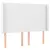 Produktbild 3 för Sänggavel LED vit 147x16x118/128 cm konstläder