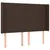 Produktbild 3 för Sänggavel LED brun 147x16x118/128 cm konstläder