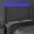 Produktbild 4 för Sänggavel LED grå 147x16x118/128 cm konstläder