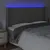 Produktbild 4 för Sänggavel LED grå 163x16x118/128 cm konstläder