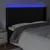 Produktbild 4 för Sänggavel LED svart 183x16x118/128 cm konstläder