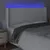 Produktbild 4 för Sänggavel LED vit 183x16x118/128 cm konstläder