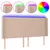 Produktbild 2 för Sänggavel LED cappuccino 183x16x118/128 cm konstläder