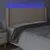 Produktbild 4 för Sänggavel LED cappuccino 183x16x118/128 cm konstläder