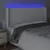 Produktbild 4 för Sänggavel LED vit 203x16x118/128 cm konstläder