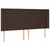 Produktbild 3 för Sänggavel LED brun 203x16x118/128 cm konstläder
