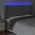 Produktbild 4 för Huvudgavel LED grå 203x16x118/128 cm konstläder