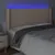 Produktbild 4 för Sänggavel LED cappuccino 203x16x118/128 cm konstläder