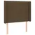 Produktbild 3 för Sänggavel LED mörkbrun 83x16x118/128 cm tyg