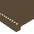 Produktbild 5 för Sänggavel LED mörkbrun 83x16x118/128 cm tyg
