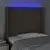 Produktbild 4 för Sänggavel LED taupe 83x16x118/128 cm tyg