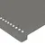 Produktbild 5 för Sänggavel LED mörkgrå 93x16x118/128 cm tyg