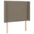 Produktbild 3 för Sänggavel LED taupe 93x16x118/128 cm tyg