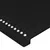Produktbild 5 för Sänggavel LED svart 103x16x118/128 cm tyg