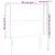 Produktbild 6 för Sänggavel LED svart 103x16x118/128 cm tyg