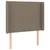 Produktbild 3 för Sänggavel LED taupe 103x16x118/128 cm tyg