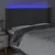 Produktbild 4 för Sänggavel LED mörkgrå 163x16x118/128 cm tyg