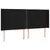 Produktbild 3 för Sänggavel LED svart 163x16x118/128 cm tyg