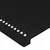 Produktbild 5 för Sänggavel LED svart 163x16x118/128 cm tyg
