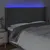 Produktbild 4 för Sänggavel LED mörkgrå 183x16x118/128 cm tyg
