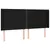 Produktbild 3 för Sänggavel LED svart 183x16x118/128 cm tyg