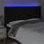 Produktbild 4 för Sänggavel LED svart 183x16x118/128 cm tyg