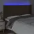 Produktbild 4 för Sänggavel LED mörkbrun 183x16x118/128 cm tyg