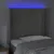 Produktbild 4 för Sänggavel LED ljusgrå 83x16x118/128 cm sammet