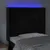Produktbild 4 för Sänggavel LED svart 83x16x118/128 cm sammet