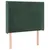 Produktbild 3 för Sänggavel LED mörkgrön 83x16x118/128 cm sammet