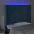 Produktbild 4 för Sänggavel LED mörkblå 83x16x118/128 cm sammet