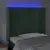 Produktbild 4 för Sänggavel LED mörkgrön 93x16x118/128 cm sammet