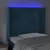 Produktbild 4 för Sänggavel LED mörkblå 93x16x118/128 cm sammet